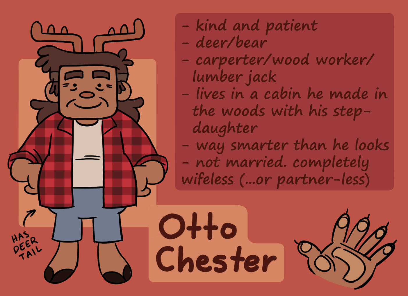 the old man (behind the woods)