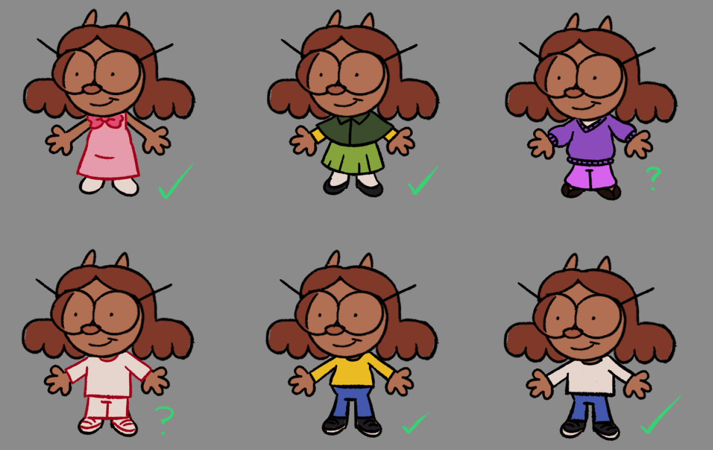 various avery outfits